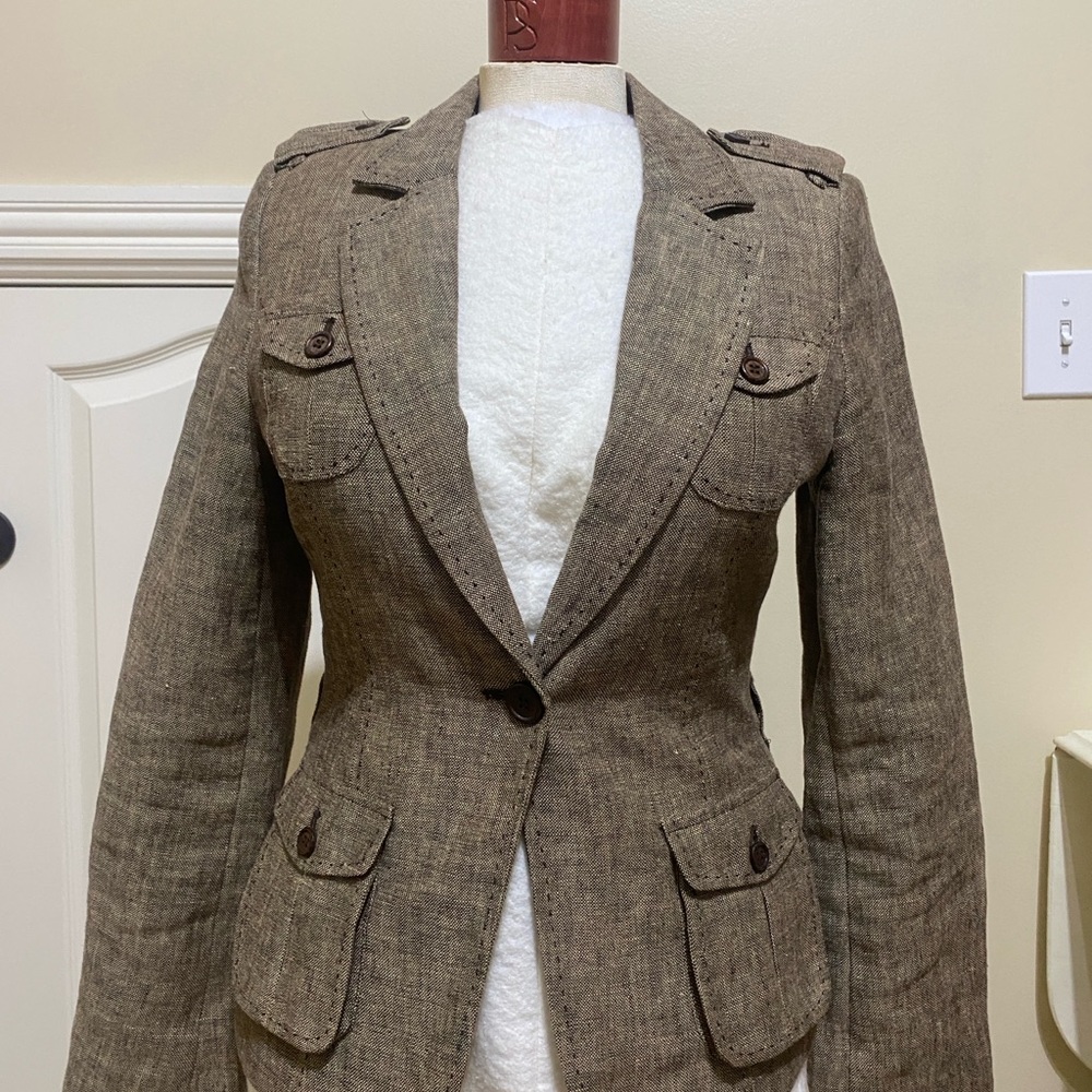H&M Classic Brown Suit Jacket